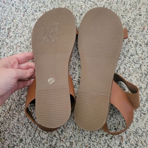 Steve Madden Darnell Brown Leather Sandals Size 10 - Picture 6 of 6